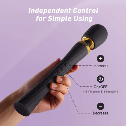 Tracy's Dog Wand Vibrator with independent control and adjustable settings for versatile pleasure.