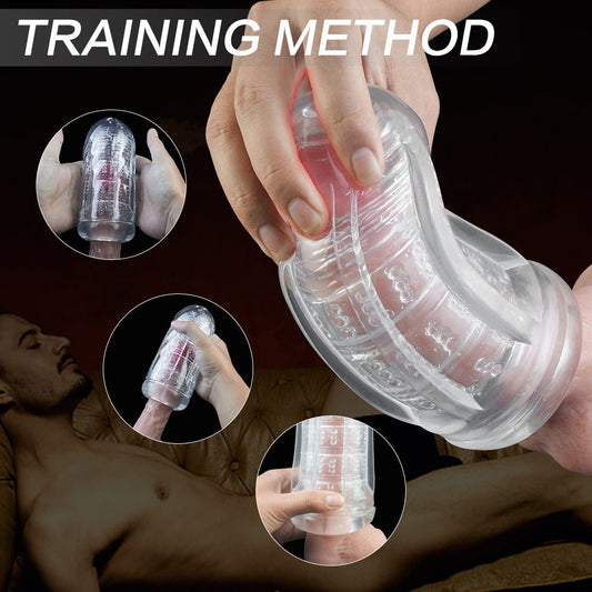 Fleshlight Flight lucency penis enlargement pump with textured sleeve and ergonomic case.