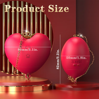Love Cute Clitoral Suction Stimulator with heart-shaped design and air pump for unique sensation.
