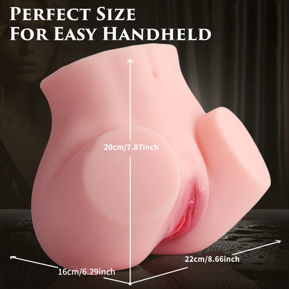 Masturbatore maschile vibrante con suzione e texture 3D realistica con batteria ricaricabile