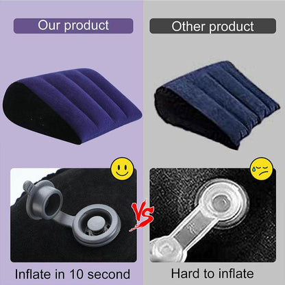Sex toys position pillow cushion comparison with easy inflation feature.