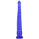 Soft and super-sized tentacle dildo for women in vibrant blue, offering 18 inches of flexible, skin-friendly silicone for deep G-spot and P-spot stimulation.