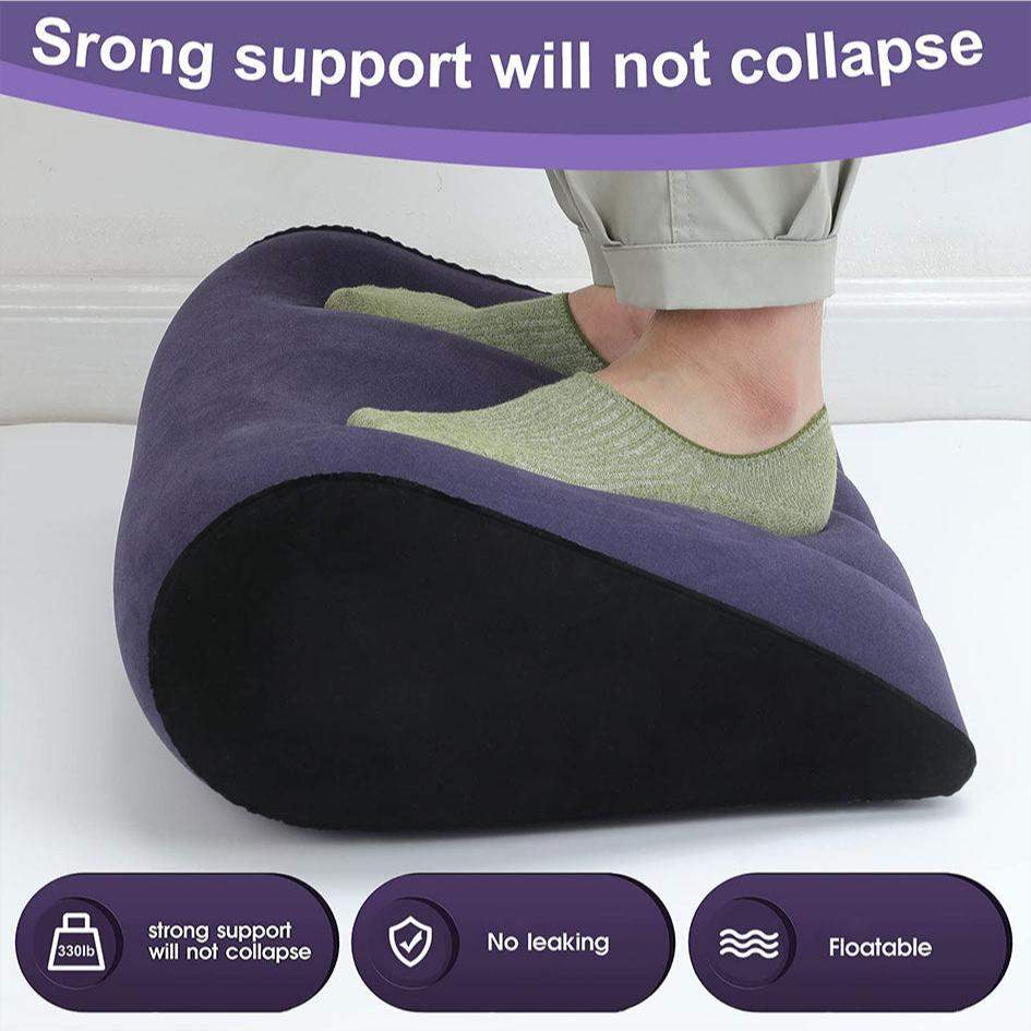 Sex toys position pillow cushion with bondage strap, provides support and comfort for various positions.