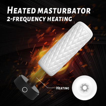 Stroker realistico riscaldato da 6,2 pollici con silicone di grado medico