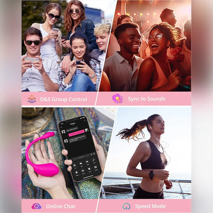 Vibratore Tadpole APP con telecomando wireless, uovo vibrante